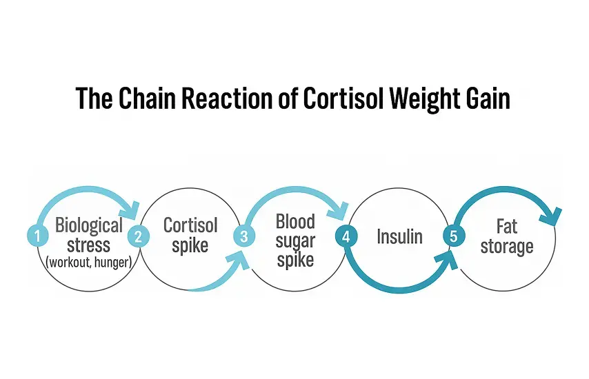 The cortisol vicious cycle of strict diets and hard workouts